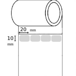 رول لیبل کاغذی 10mm*20mm (ده هزار عددی)