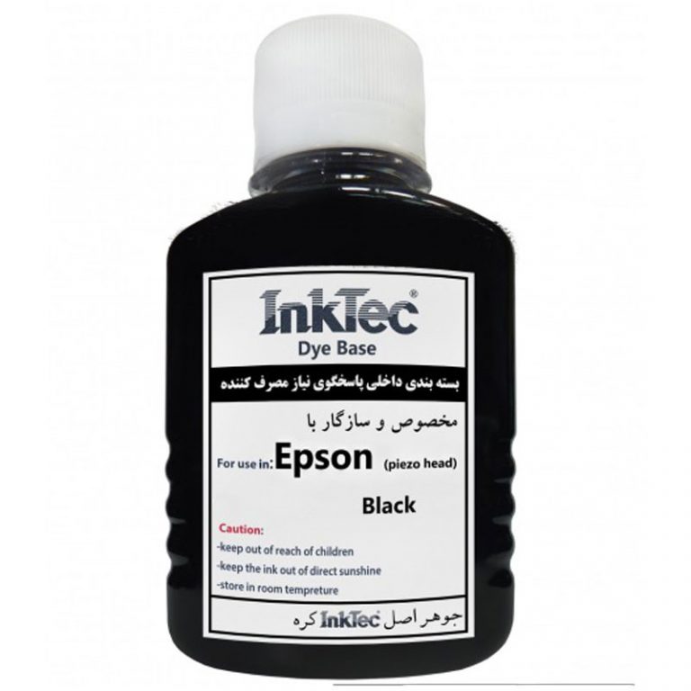 جوهرشارژ چاپگر اینک تک Inktec (ساخت کره) EPSON Black 100CC
