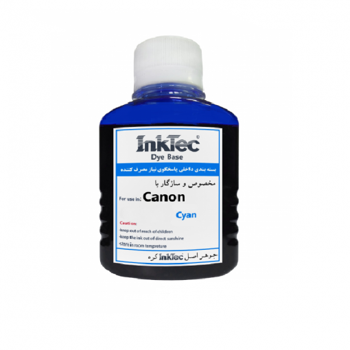 جوهرشارژ چاپگر اینک تکInktec (ساخت کره) CANON Cyan 100 CC