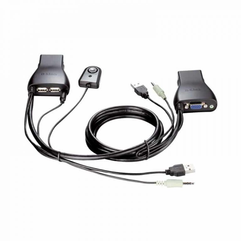 سوویچ 2 پورت USB KVM دی لینک مدل KVM-222